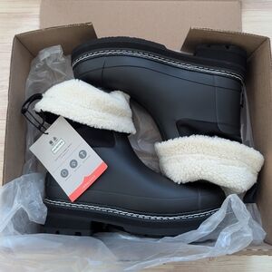 🆕 Hunter Women's Refined Stitch Roll Top Fleece Lined Boots